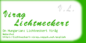 virag lichtneckert business card