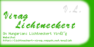 virag lichtneckert business card